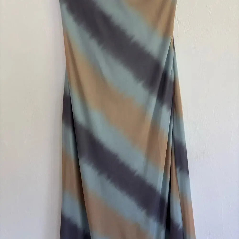 Princess Polly Celik Strapless Maxi Dress Blue Size 4 Cocktail Wedding Guest